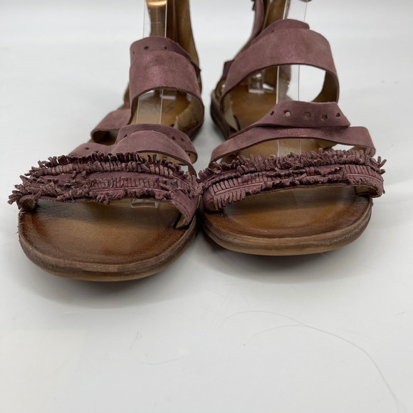 Miz‎ Moos Flora Gladiator Sandals Strappy Fringe Detail Shoes Women\'s Size 10